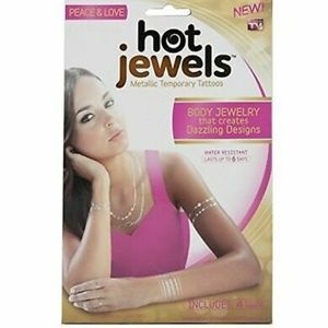 Hot Jewels Metallic Body Temp Tattoos • PEACE LOVE